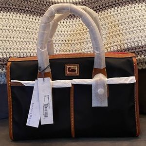 Dooney & Bourke Black Nylon Satchel